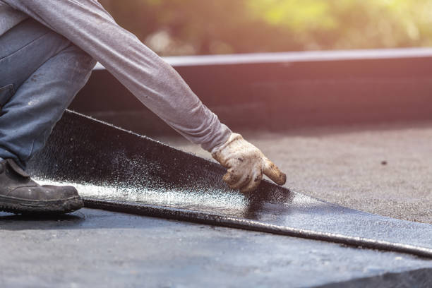Professional Basement Waterproofing technician working in Wyatt, IN
